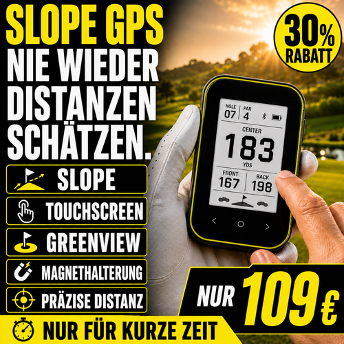 GPS Golf-Entfernungsmesser mit Slope und Clip-Halterung