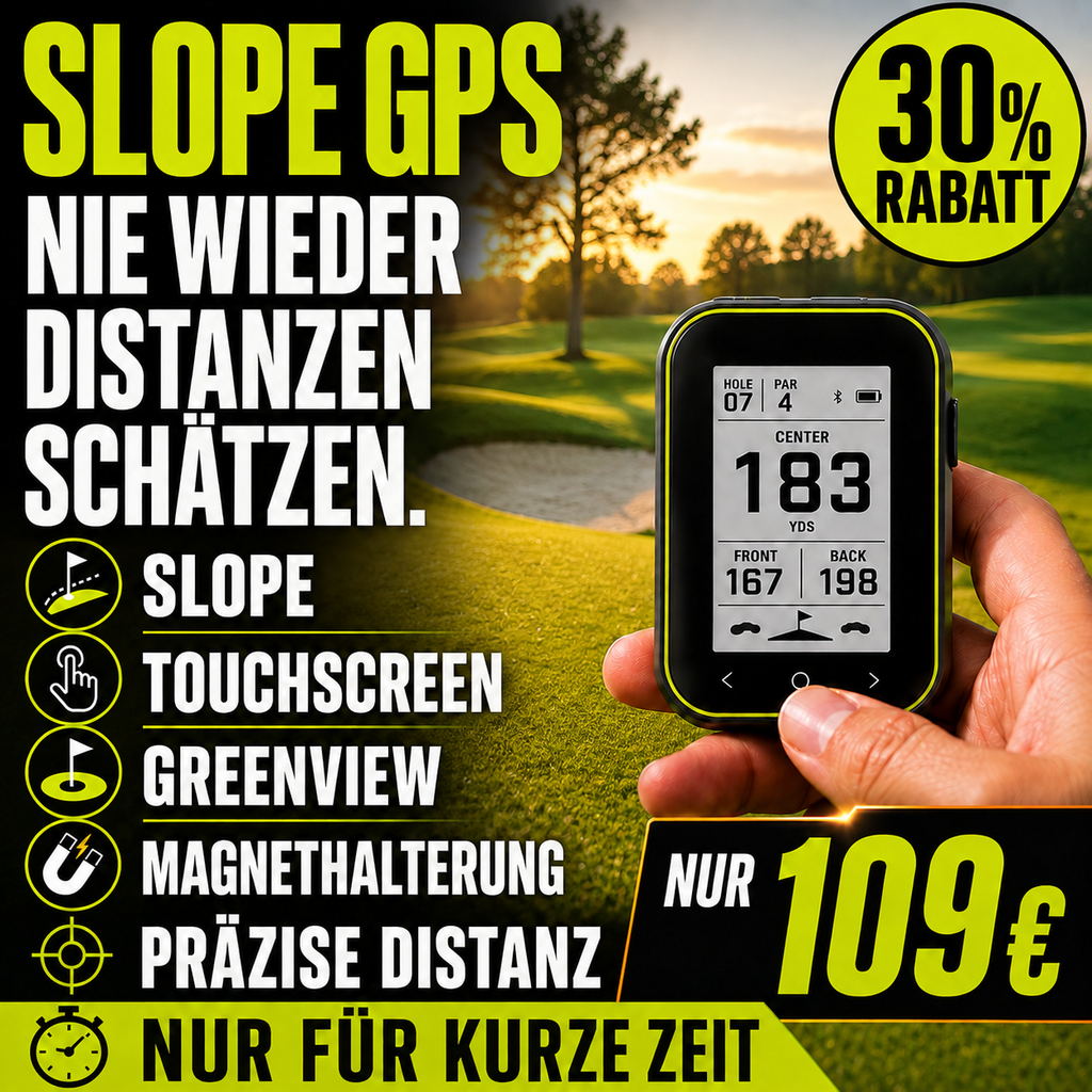GPS Golf-Entfernungsmesser mit Slope und Clip-Halterung
